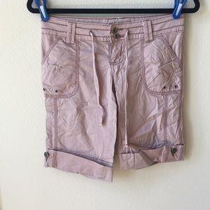 LEI PINK CARGO SHORTS